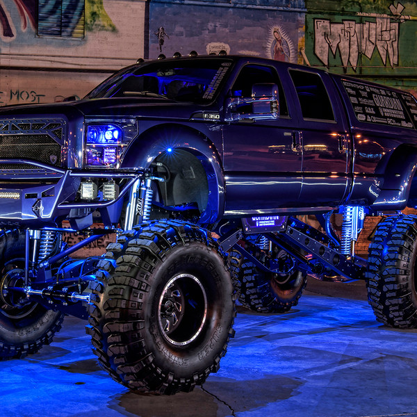 F350 Monster Truck on Massive Super Swamper Tires - Photo by American Force