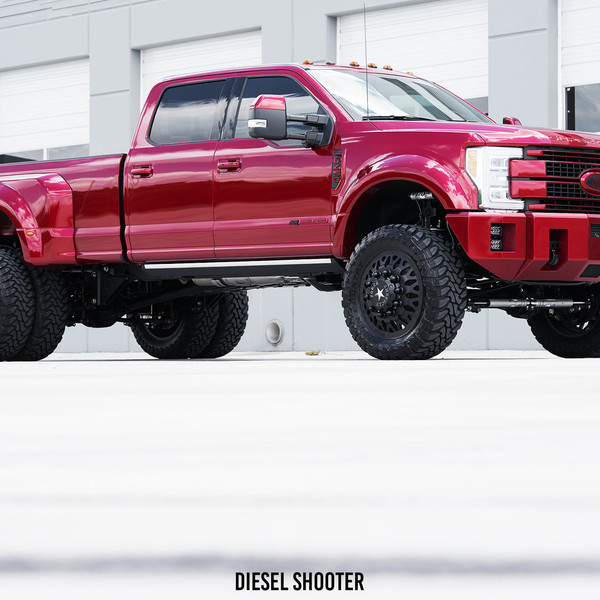 Custom Ruby Red Metallic Ford F-450 Platinum - Photo by Diesel Shooter