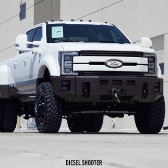 Big Boy: White Ford F-450 Fitted With Custom Mesh Grille — Carid.com 