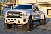 Big Boy: White Ford F-450 Fitted with Custom Mesh Grille