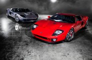 Winning Red Ford GT on Forged ADV1 Supercar Rims