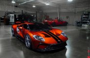 Black Stripes Add Racing Feel to Orange Ford GT