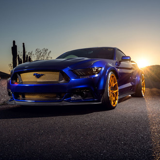 RTR Mustang With Widebody Fenders and Rohana Sport Wheels - Photo by Rohana Wheels