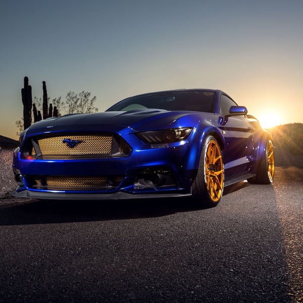 RTR Mustang With Widebody Fenders and Rohana Sport Wheels - Photo by Rohana Wheels