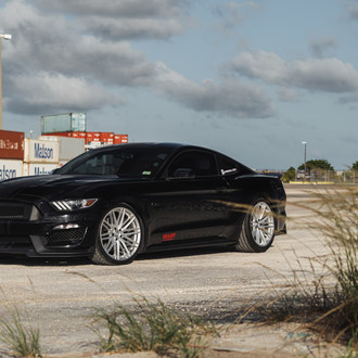 Hybrid Forged Series Wheels on Ford Mustang - Photo by Vossen