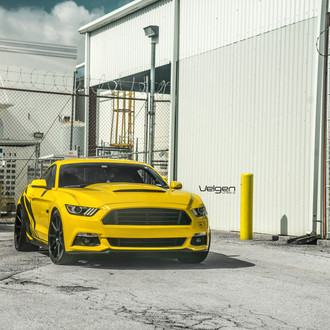Ford Mustang 2.3T on Custom Wheels - Photo by Velgen