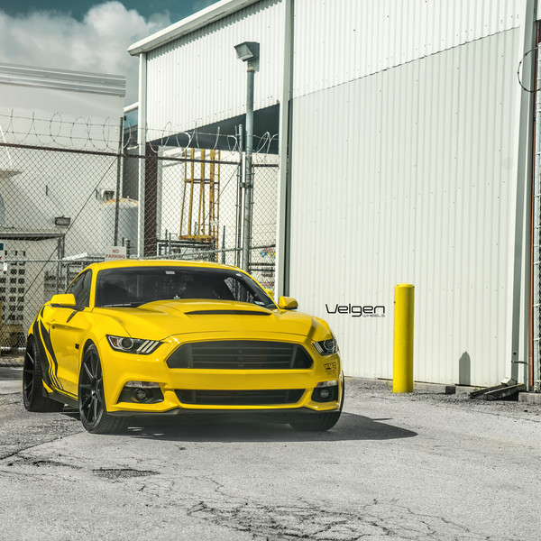Ford Mustang 2.3T on Custom Wheels - Photo by Velgen