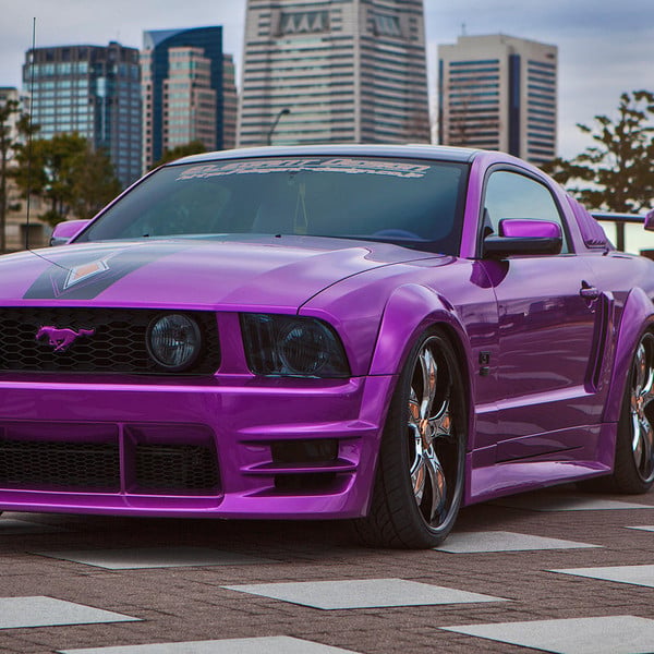 Custom Purple Ford Mustang GT - Photo by Lexani