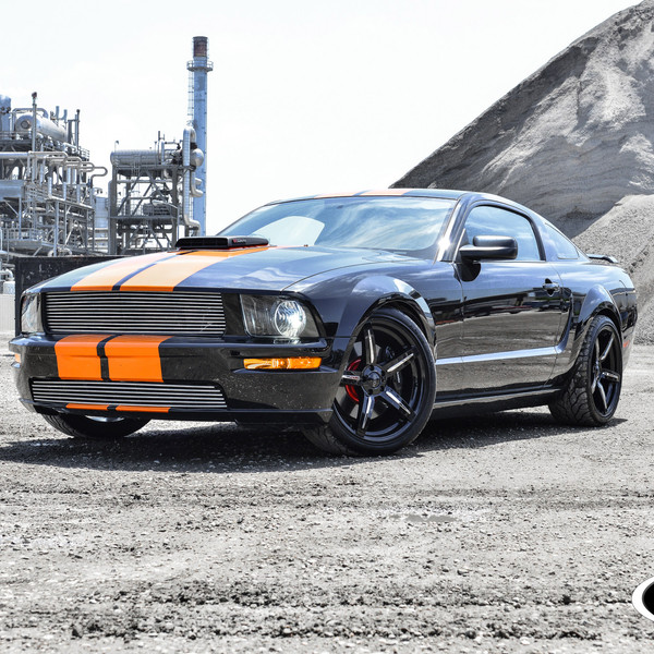 Custom Ford Mustang on Enforcer Series Foose Design Wheels - Photo by Foose