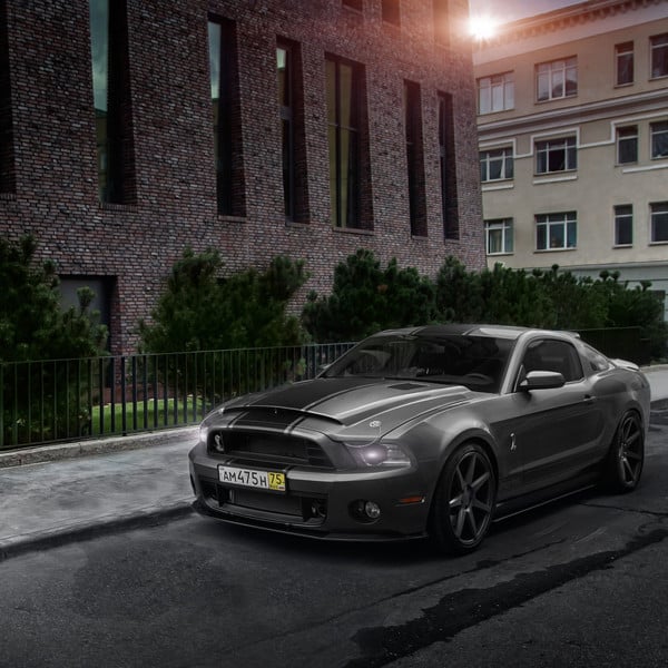 Custom Gray Ford Mustang Shelby GT 500 - Photo by Vossen