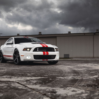 Custom White Ford Mustang Shelby GT500 - Photo by Vossen