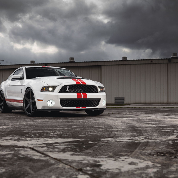 Custom White Ford Mustang Shelby GT500 - Photo by Vossen