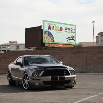 Gray Customized Ford Mustang Shelby - Photo by Vossen