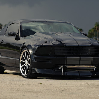 Facelifted Stunning Blacked Out Ford Mustang