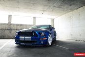 Blue Ford Mustang Shelby Undergone Extreme Facelift