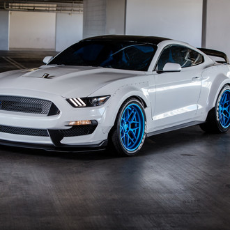 Mustang With Overfenders and Beefy Tires