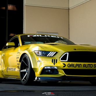 Galpin Auto Sports Restyles Yellow Ford Mustang