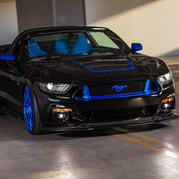 Custom S550 Mustang Convertible with a Stylish Roll Bar - Photo by DSO Mad Design
