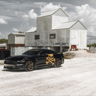 Custom Black Ford Mustang on Velgen Wheels - Photo by Velgen Wheels