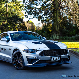 White Ford Mustang Boasts Blacked Out Body Kit for Aggressive Look