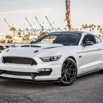 Dramatic Black Out Appearance of Ford Mustang Enhanced by Bronze Vossen ...