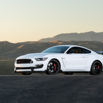 Extravagant Contrasting Body Accents for White Ford Mustang