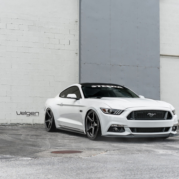Mustang GT on 20" Black Velgen Classic5 Rims - Photo by Velgen