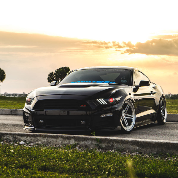 Mustang GT 5.0 on Vossen Forged LC-102 Rims - Photo by Vossen