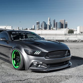 Stanced S550 With Widebody Fenders on Air Suspension - Photo by Concept One
