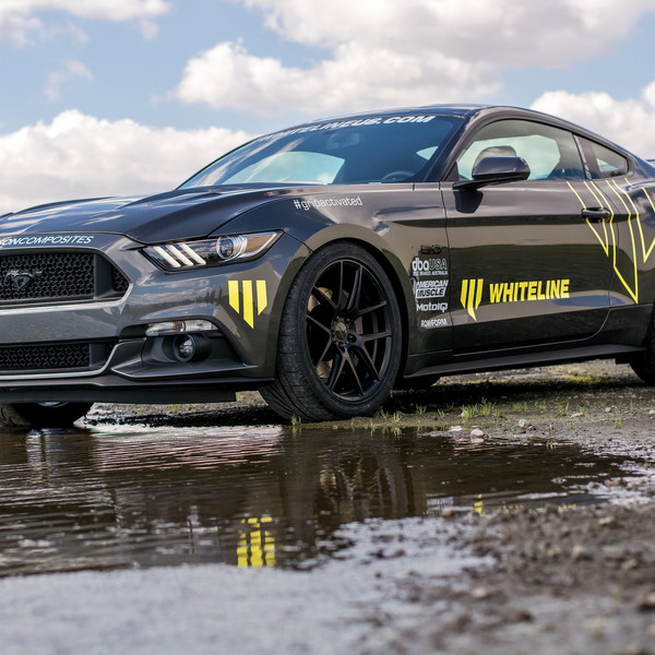 Anderson Composites Carbon Fiber Performance Hood on S550 Mustang - Photo by ACE Alloy