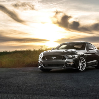 Black Mustang GT 5.0 On Avant Garde M510 Rims
