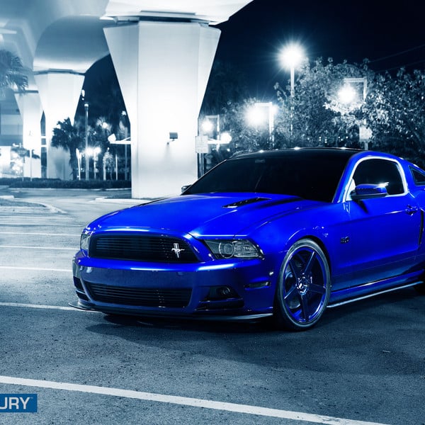 Ultraviolet Blue Mustang GT 5.0 on - Photo by XO Luxury