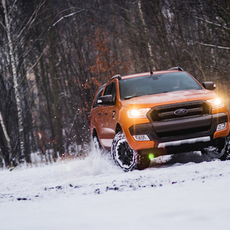 Orange Ford Ranger Outfitted with Propert Accessories