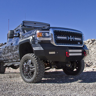 Lifted 2500HD Dually with Digital Camo Wrap and Mud Tires - Photo by BDS suspension