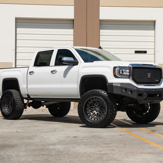 Lifted GMC Sierra Accentuated with Matte Black Elements