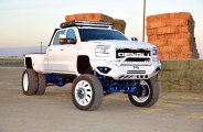 Body Lift and Off-Road Parts Reveal the Best Spirit of White GMC Sierra Denali