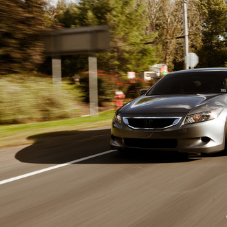 Steel Metallic Honda Accord with Chrome Grille - Photo by Vossen