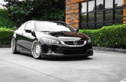 Black Honda Accord Gains Chrome Custom Parts