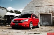 Candy Red Honda CR-V Goes in Style with Custom Parts