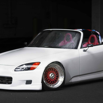 Custom LED Headlights on White Honda S2000 - Photo by zandbox