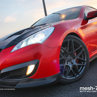 Street Custom Genesis Coupe With Carbon Fiber Front Lip - Photo by ACE Alloy