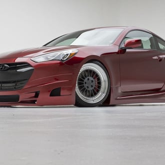 Black Hyundai Genesis Coupe with Custom Mesh Grille - Photo by Hyundai