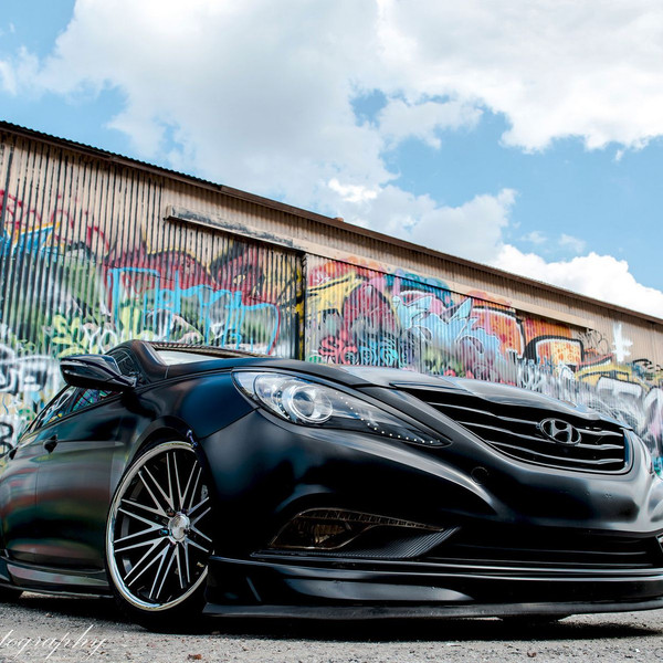 Vip Style Slammed Hyundai Sonata on Concept One Wheels - Photo by Concept ONE