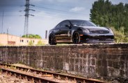 Showy Black Infiniti G35 on JR Rims with Yellow Brakes