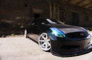 Carbon Fiber Mania: Custom Hood on Black Infiniti G35