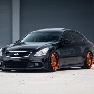 Slammed Infiniti G37 on Copper Niche Wheels — CARiD.com Gallery