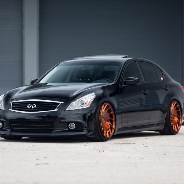 Infiniti G37 On Beautiful Vossen VLE-1 Custom Wheels - Photo by Vossen