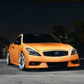 Custom Orange Matte Infiniti G37 - Photo by Vossen