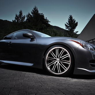 Attractive Silver Stanced Infiniti G37 Enhanced by Exterior Accessories