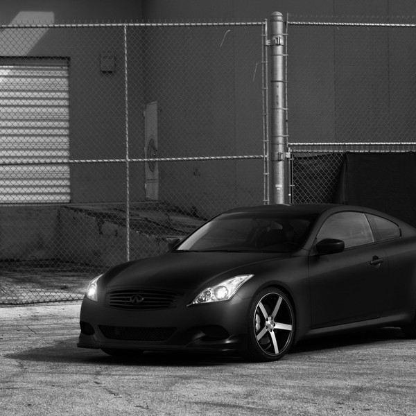 Custom Black Matte Infiniti G37 - Photo by Vossen